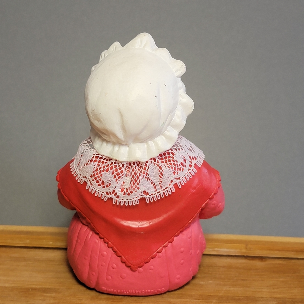 1980s 1988 Hallmark Mrs Claus Knitting Stocking Hanger Holder Vintage - Picture 3 of 10